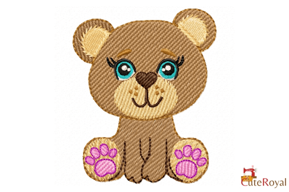Cute Teddy Bear – Blue Eyes Embroidery Review