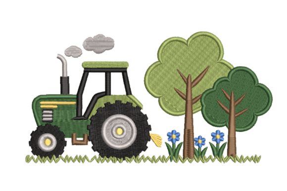 Farm Tractor Meadow Embroidery Review
