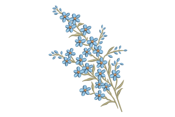 Forget-Me-Not Spray Embroidery Design Review