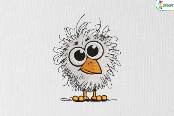 Funny Fluffy Bird, Quirky Bird