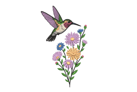 Hummingbird Wildflowers Embroidery Review