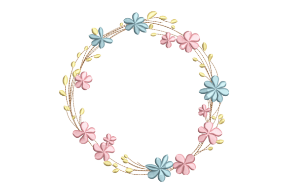 Pastel Floral Wreath Embroidery Review