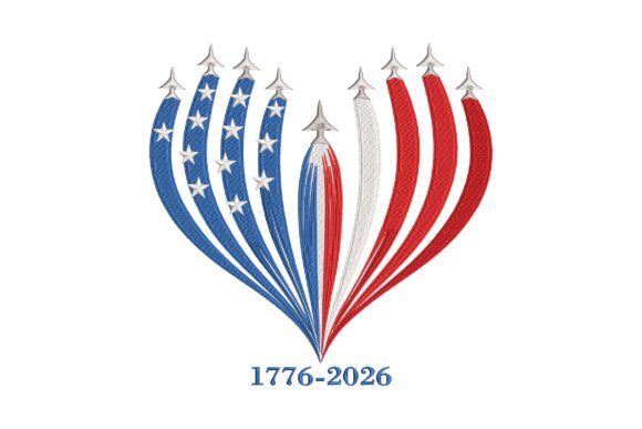 Patriotic Fireworks 1776-2026 Embroidery Design Review