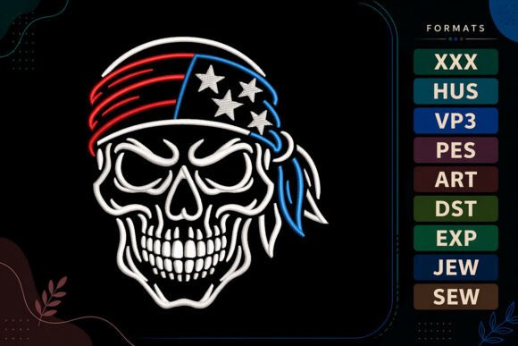 Patriotic Skull 4th of July