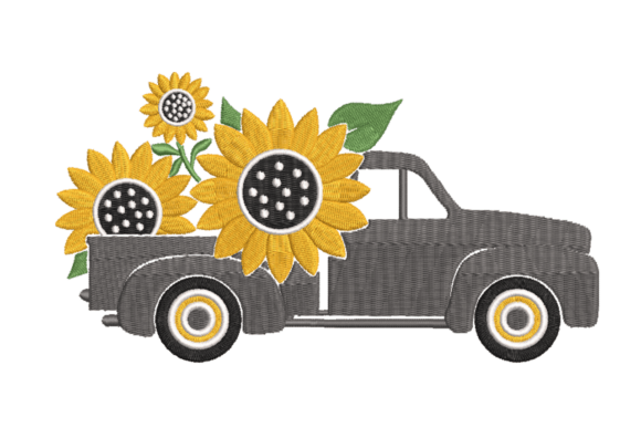 Sunflower Truck – Rustic Farm Embroidery Review