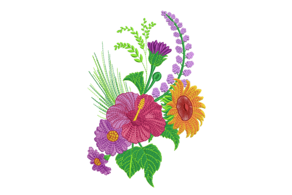Tropical Flower Bouquet Embroidery Review
