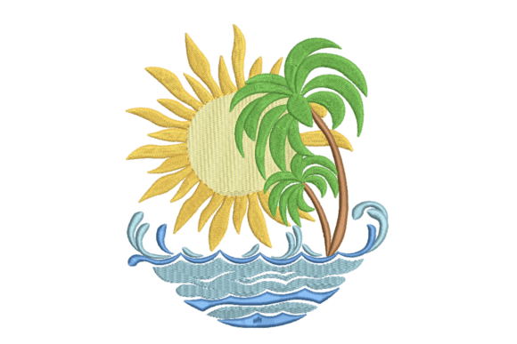 Tropical Sun Palm Island Embroidery Review