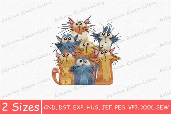 Whimsical Funny Cats Embroidery Review
